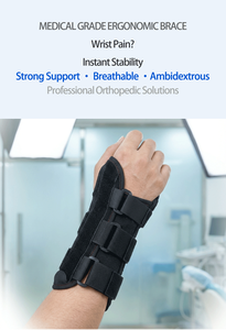 <span class=keywords><strong>Attelle</strong></span> <span class=keywords><strong>de</strong></span> <span class=keywords><strong>poignet</strong></span> réglable avec <span class=keywords><strong>attelle</strong></span> <span class=keywords><strong>de</strong></span> maintien pour le syndrome du canal carpien, l'arthrite et le soutien des blessures - Product Image 2