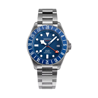 Montre homme automatique mécanique classique en titane 20ATM personnalisée en gros, NH35 Diver GMT NH34, verre saphir vintage, à vendre