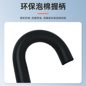 Tabouret canne pliant à trois pieds en acier inoxydable ultra léger pour personnes âgées, gris, capacité de 300 lb - Product Image 2