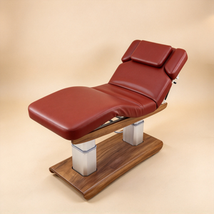One-Button Lifting Intelligent Heating System Gold Double Column Ambient Light Base Modern <b>Foldable</b> Facial <b>Bed</b> Treatment Spa - Product Image 3
