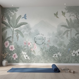 <span class=keywords><strong>Papier</strong></span> <span class=keywords><strong>peint</strong></span> en vinyle à peler et à coller, fleurs, oiseaux, <span class=keywords><strong>jungle</strong></span> tropicale, paysage naturel, <span class=keywords><strong>papier</strong></span> <span class=keywords><strong>peint</strong></span> pour chambre à coucher, salon, décoration murale - Product Image 1