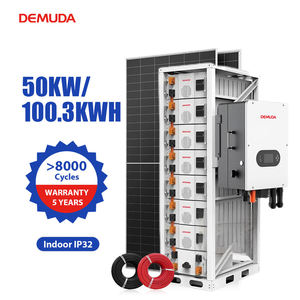 Système de stockage d'énergie solaire tout-en-un DEMUDA C&I pour hôtels, 50 kW, 100 kWh, kit de système d'énergie solaire commerciale - Product Image 2
