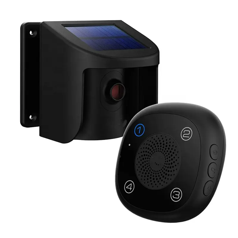Motion Sensor Waterproof Solar Infrared Detection Anti-thief Wireless Driveway Alarm System Security Outdoor PIR Motion Sensor