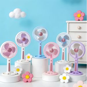 Portable Handheld USB Fan With Rechargeable Battery 5W DC Motor <b>Foldable</b> For Student <b>Desk</b> Cooling Lightweight Quiet Operation - Product Image 3