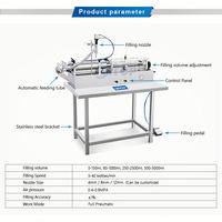 GTOP 10-100ml Équipement de remplissage semi-automatique pour liquides, détergents, shampoings, cosmétiques, pâtes, toners, huiles essentielles et miel