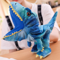 Boneka tangan buaya Tyrannosaurus Rex, boneka berbagai macam dinosaurus lucu
