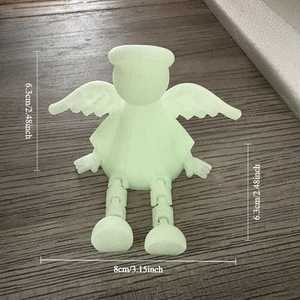 พิมพ์ลาย3D กลางศตวรรษที่ทันสมัยรูปปั้นเล็กนางฟ้าอีสเตอร์ - Product Image 4