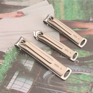 New Zinc Alloy <b>Nail</b> Clipper Set 3 Pcs Sharp Effort Saving Die Cast Portable Metal Storage Box Home Use Manicure Tool <b>Kit</b> - Product Image 2
