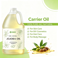 Huile de Jojoba 100% Pure Pressée à Froid Naturelle pour le Visage, la Peau, les Cheveux, le Massage, l'Aromathérapie, les Cosmétiques DIY, Huile Végétale Vrac en Gros