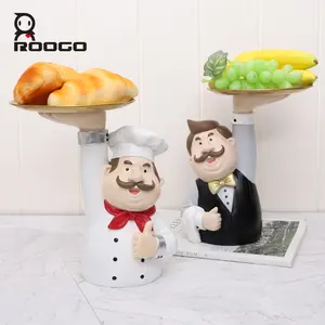 ROOGO creativo Chef estilo chino bandeja de almacenamiento hogar y vida decoración de la habitación