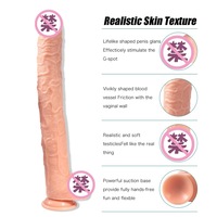 Juguete al por mayor de 16,93 pulgadas, consolador anal de gran tamaño, súper enorme, 2,17 pulgadas de espesor, consoladores de pene extra grandes realistas para mujeres