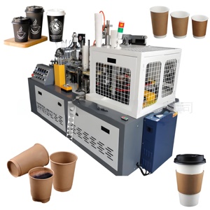 Tự động duy nhất đôi PE giấy dùng một lần cốc giấy máy đóng gói - Product Image 5