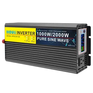 HOULI 2000W Power Inverter Dc 12V To Ac 110V Pure Sine Wave Inverter Car Conversor De 2000w 24v 48v 110v Onda Sinusoidal Pura
