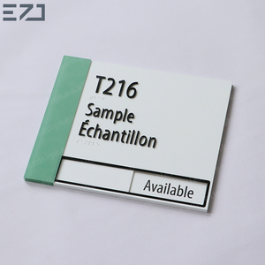 EZD ADA Compliant Medical Center Dentist Clinic Office Building House <strong>Number</strong> Name Door Sign with Braille and Sliding <strong>Panel</strong> - Product Image 3