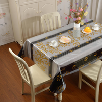 Nappe PVC tissu couverture protecteur rouleau tapis dentelle Transparent en plastique imprimable feuille Table napperon vinyle toile cirée coureur tapis