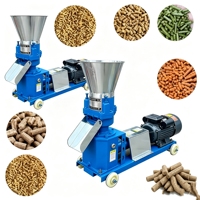 Machine à granulés d'aliments pour animaux 500 kg/h, production stable, granulateur pour bétail et volailles, diesel et électrique