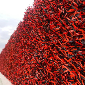 Fabricante Europeo de Paneles de Valla de Privacidad al Aire Libre Pared Verde Artificial con Hojas de Metal para Jardines Piscinas Patios - Product Image 2