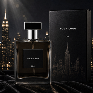 Perfume <span class=keywords><strong>para</strong></span> Hombre 30ml, Fragancia Amaderada Ámbar de Larga Duración, Colonia Personalizada en Botella Negra <span class=keywords><strong>para</strong></span> Citas Nocturnas y Uso en la Oficina, Logotipo Personalizado OEM - Product Image 1