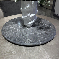 Ensemble de table à manger vintage française en bois massif sculpté, convertible et extensible avec plateau en marbre, livraison directe pour la maison, le bureau, le salon, l'hôtel