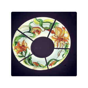 <span class=keywords><strong>D</strong></span>ôme <span class=keywords><strong>en</strong></span> verre teinté trempé stratifié hexagonal Leadlight Vitrail <span class=keywords><strong>D</strong></span>ôme de plafond de lucarne <span class=keywords><strong>D</strong></span>ôme <span class=keywords><strong>en</strong></span> verre de construction imprimé - Product Image 4