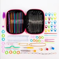 Kit de Tricot Main DIY Complet 127 Pièces pour Débutants avec Crochet, Laine et Fils, Inclut Aiguilles à Broder et Fils