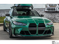 Kit Léger pour BMW M3 M4 G80 G82 – Grille de Pare-chocs Avant en Fibre de Carbone Sèche 3K de Haute Qualité, Style V Amélioré – Outils de Carrosserie