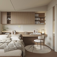Lit double intelligent Tatami avec massage, rangement intégré, design moderne et multifonctionnel, idéal pour les mariages