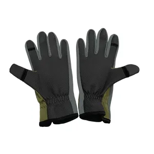 Neopreen Full Vinger Anti-Slip Vissen Handschoenen Fiets Buitensporten Handschoenen Waterdicht Winter Warm Rijden Handschoenen