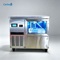 Machine à glaçons à haute efficacité et fabrication rapide de glace, avec stérilisation par lumière bleue, tension personnalisable, pour restaurant