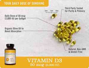 Capsule di Vitamina D3 a Marchio Privato Life Value, Integratori per la Salute, Capsule di Vitamina <span class=keywords><strong>D</strong></span> - Product Image 3
