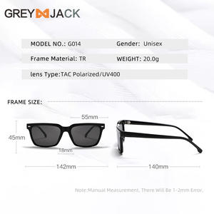 Gafas de Sol Polarizadas para Hombre, Montura Negra TR90, Protección UV400, Lentes TAC Tipo 3, G014 - Product Image 3