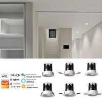 Plafonnier encastré LED RGB intelligent sans écran anti-éblouissement, compatible Casambi Alexa KNX, pour système de maison connectée