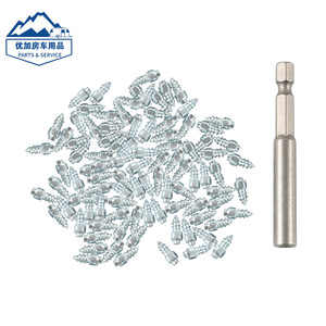 Chaînes à neige en acier avec clous pour pneus de voiture et camion, pièces de rechange pour la traction hivernale - Product Image 1
