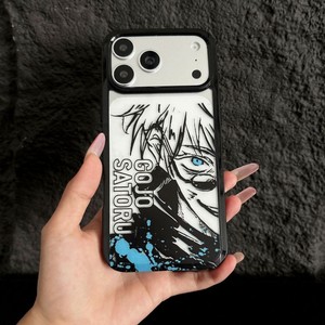Fashion transparent UV print cartoon gojo jujutsu kaisen anime mobile phone <b>case</b> for <b>iPhone</b> 11 12 14 15 16 17 pro max - Product Image 2
