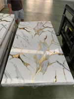 Panneau mural en feuille d'or sur mesure avec motif personnalisable pour les halls d'hôtels de luxe et les murs intérieurs commerciaux