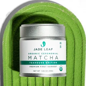 Supplier airtight welded matcha tin can high end sealer matcha tin OEM food grade metal can