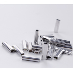 Manchon de sertissage en aluminium à un trou pour fils et câbles – Utilisation pour la construction de cannes à pêche en eau salée (maquereau, marlin, requin) - Product Image 3