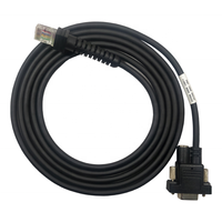 Câble USB de 10 pieds compatible avec le lecteur de codes-barres Datalogic Magellan 1100i, connecteurs plaqués or, charge + transfert de données, noir pur