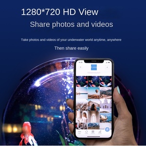 Diamond Fish Tank Smartcam Moderne Milieuvriendelijke Plastic Onderwatercamera Met Mobiele Telefoon Afstandsbediening Voor Gebruik Binnenshuis - Product Image 3