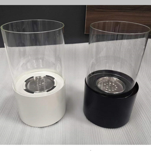 Table de foyer ronde autoportante <span class=keywords><strong>en</strong></span> métal pour intérieur, mini foyer d'appoint <span class=keywords><strong>en</strong></span> verre à éthanol/bioéthanol pour salon - Product Image 6