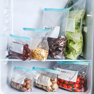 Bolsas de almacenamiento de cocina de plástico PE duraderas con sello de congelador en relieve Paquete de sellado al vacío de textura para bolsas de almacenamiento de alimentos de huevo y arroz - Product Image 2