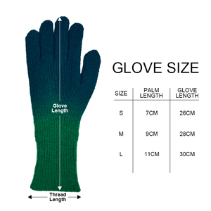 Élégant tricoté mode dégradé couleur unie chaud écran tactile <span class=keywords><strong>mitaine</strong></span> doigt ouvert pour les femmes <span class=keywords><strong>bleu</strong></span> - Product Image 5