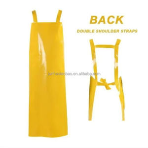 Grembiule da donna senza maniche in TPU blu impermeabile resistente, personalizzabile con logo, all'ingrosso per cucina, salone, lavaggio, artisti, in plastica - Product Image 1