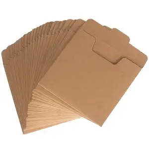 Opgeslagen 250gsm Bruin Kraft Ambachtelijk Papier Plain C5 Portemonnee Envelop Met Touw Voor Verpakking