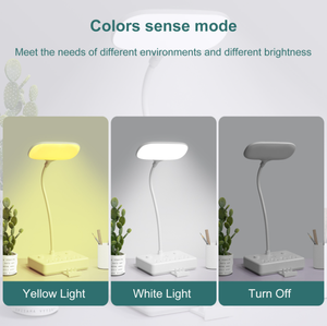 Multiprise électrique américaine LD-4 110V 10A 2000W avec lampe LED et support pour téléphone portable, 2 ports USB-A et 3 prises AC - Product Image 4
