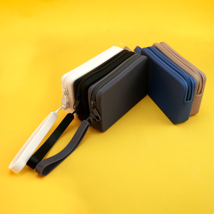 <span class=keywords><strong>Portafoglio</strong></span> da <span class=keywords><strong>donna</strong></span> in Silicone minimalista <span class=keywords><strong>con</strong></span> chiusura a cerniera <span class=keywords><strong>portamonete</strong></span> portatile alla moda per uomo - Product Image 2