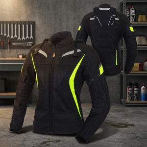 Chaquetas de Motocicleta Personalizadas de Cuero de Primera Calidad, Impresas para Invierno, Impermeables y Transpirables - Product Image 5