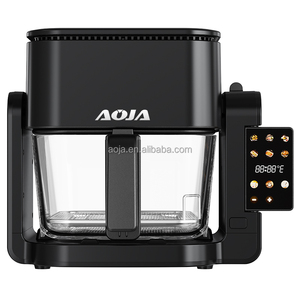 Friteuse à air carrée en verre avec visibilité panoramique à 360°, capacité portable, écran tactile vocal, multifonctionnelle, moderne, électrique pour la maison - Product Image 6