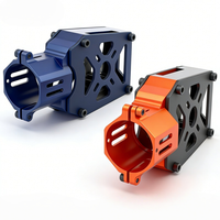 Support de moteur robuste de 30 mm en alliage d'aluminium usiné CNC et support de plaque en carbone avec filetage M3 pour pièces de drone RC