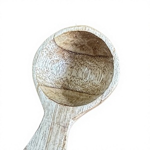 Eco Friendly <b>Wooden</b> <b>Spoons</b> <b>Set</b> of 2 Natural Wood Kitchen Utensils for Cooking Stirring Mixing Serving - Product Image 3